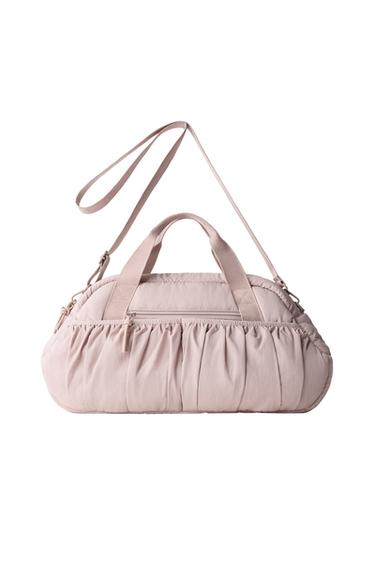 QUILTED BOWLING BAG - Pink by Zara