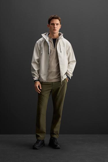 WATERPROOF TECHNICAL JACKET - Stone by Zara