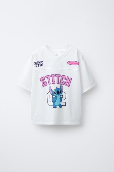 LILO & STITCH © DISNEY VARSITY T-SHIRT - White by Zara - Image 0