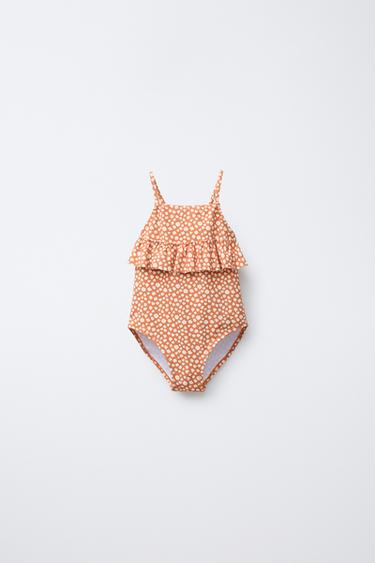 2-6 YEARS/ ANIMAL PRINT SWIMSUIT - Light beige by Zara - Image 0
