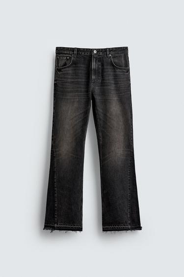 FLARE FIT JEANS - Charcoal by Zara