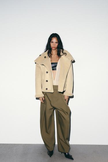 REVERSIBLE DOUBLE-FACED JACKET - Ecru by Zara