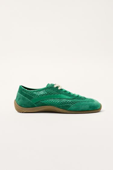 RETRO STYLE TRAINERS LIMITED EDITION - Green by Zara