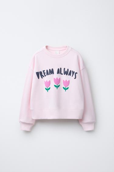 TULIP PRINT SWEATSHIRT - Pink by Zara - Image 0