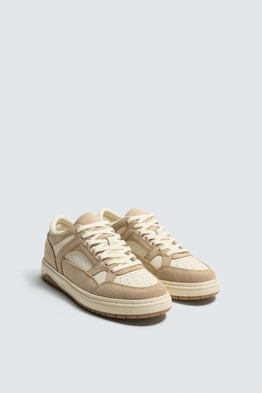 SKATE TRAINERS - Sand Brown by Zara