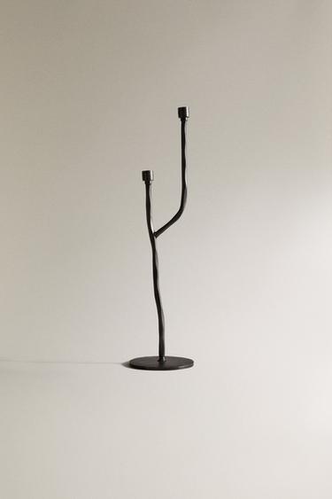 METAL CANDLESTICK - Black by Zara