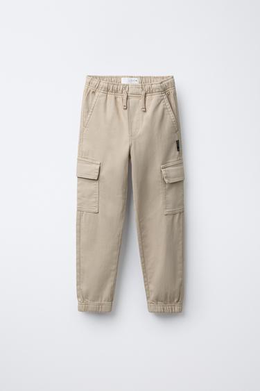 SOFT CARGO JOGGERS - Light beige by Zara