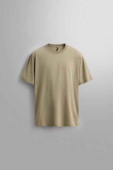 BASIC COTTON TRAINING T-SHIRT - Light green by Zara