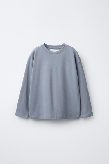 BASIC MEDIUM WEIGHT T-SHIRT - Grey by Zara