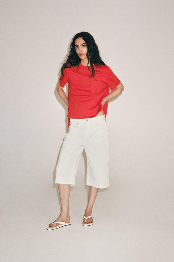 INTERLOCK POCKET T-SHIRT - Coral by Zara - Image 0