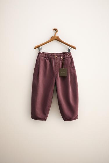 ZARA TIMELESS - BALLOON PLEATED TROUSERS - Aubergine by Zara