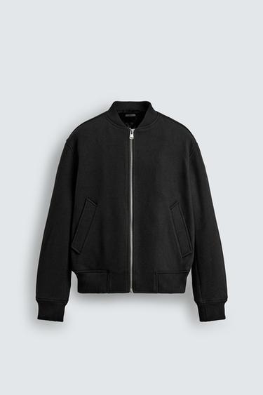 COMBINED BOMBER JACKET - Black by Zara