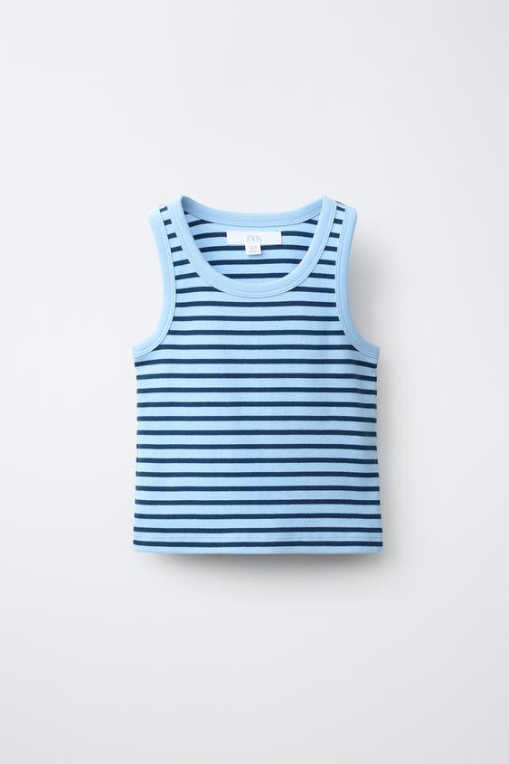 STRIPED RIBBED T-SHIRT - Stripes by Zara - Image 0