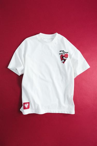 HEART T-SHIRT - White by Zara