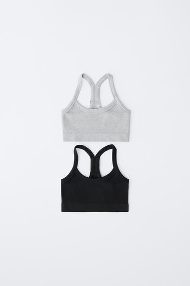 8-14 YEARS/ TWO-PACK OF SEAMLESS TOPS - Black by Zara - Image 0