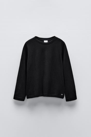 PLAIN T-SHIRT - Black by Zara
