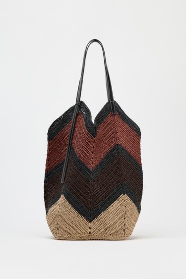 BRAIDED TOP MAXI SHOPPER - Multicoloured by Zara