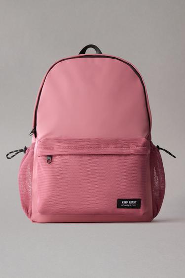 SCHOOL MESH BACKPACK - Pink by Zara