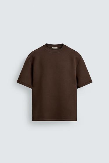 TECHNICAL RELAXED FIT SWEATSHIRT - Dark brown by Zara