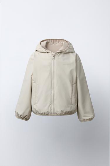 REVERSIBLE NYLON FLEECE JACKET - Ecru by Zara