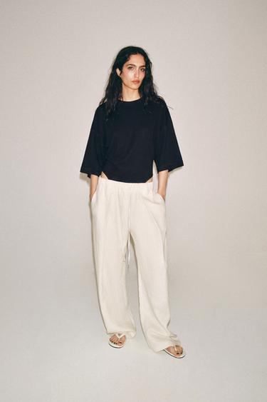 SHORT SLEEVE BODYSUIT - Black by Zara