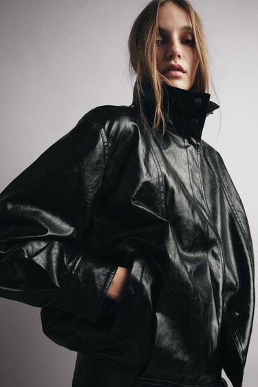 ZW COLLECTION BOMBER JACKET - Black by Zara