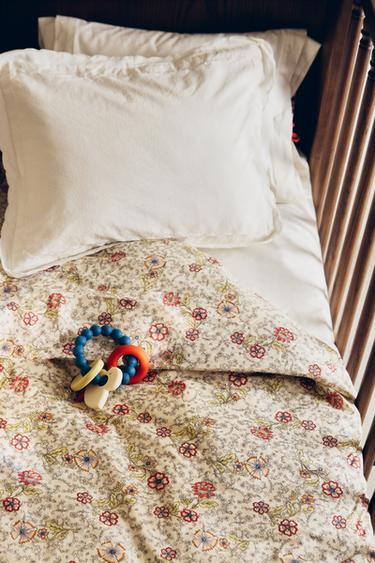 KIDS' FLORAL COTTON DUVET COVER - Multicoloured by Zara