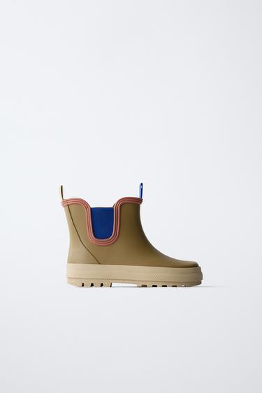 ELASTIC WELLIES - Khaki Green by Zara