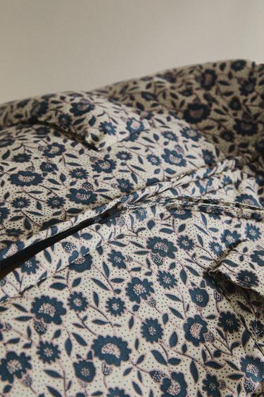 FLORAL COTTON MATERNITY BAG - Blue by Zara