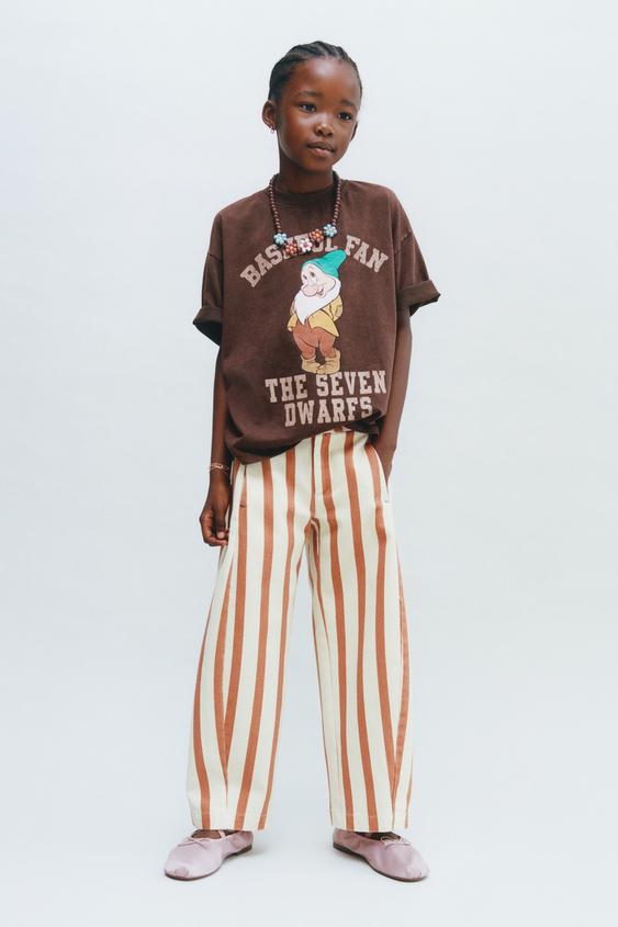 STRIPED BALLOON TROUSERS WITH EMBROIDERY - 089 by Zara - Image 0