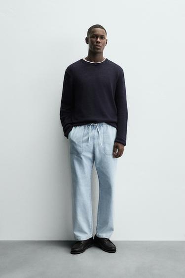 LIGHTWEIGHT JOGGER FIT JEANS - Mid-blue by Zara - Image 0
