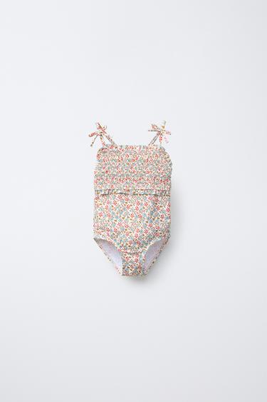 2-6 YEARS/ SMOCKED FLORAL SWIMSUIT - Multicoloured by Zara - Image 0