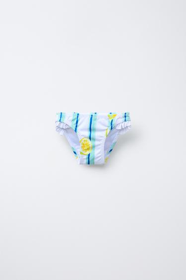 2-6 YEARS/ LEMON PRINT BIKINI BOTTOMS - Yellow by Zara - Image 0