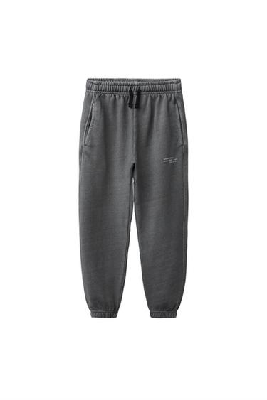 GARMENT DYE FLEECE JOGGERS - Anthracite grey by Zara