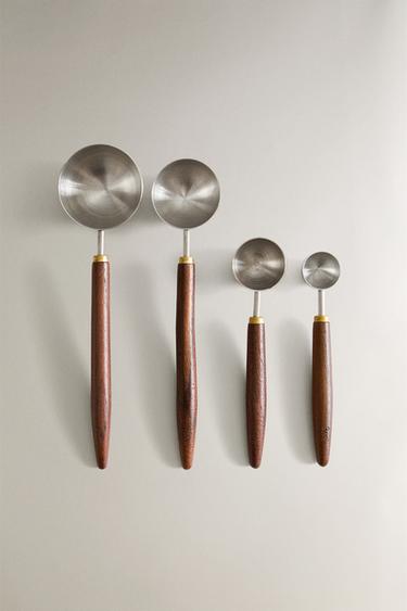PACK OF KITCHEN MEASURING SPOONS (PACK OF 4) - Light beige by Zara - Image 0