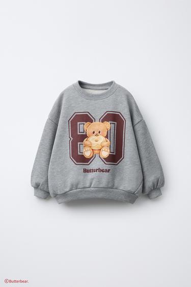 BUTTERBEAR © PRINT SWEATSHIRT - Grey marl by Zara