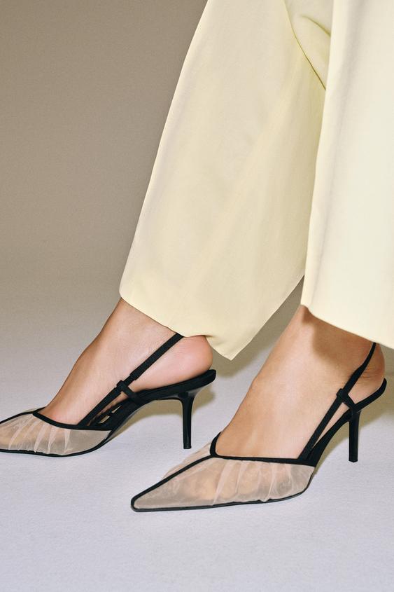 MESH HEELED SHOES - Multicoloured by Zara - Image 0
