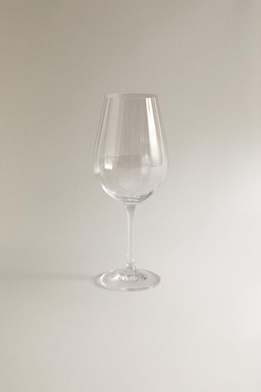 RAISED CRYSTALLINE WINE GLASS -  by Zara - Image 0