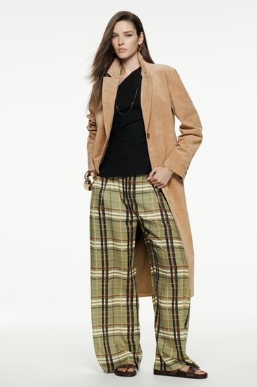100% SUEDE LEATHER COAT ZW COLLECTION LIMITED EDITION - Beige by Zara