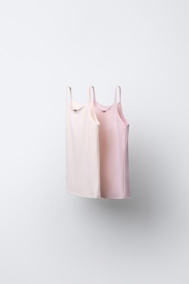 2-6/ 2-PACK OF FLORAL VEST TOPS - Multicoloured by Zara