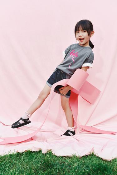 BARBIE™ MATTEL BOW T-SHIRT - Anthracite grey by Zara