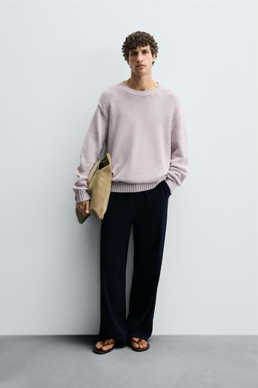 TEXTURED SWEATER - Lilac by Zara - Image 0