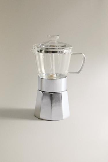 ITALIAN BOROSILICATE 6-CUP COFFEE MAKER - Cream by Zara