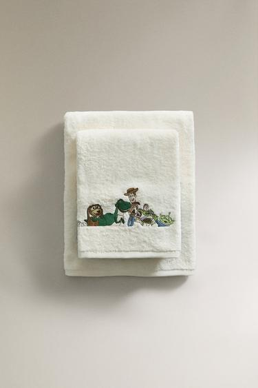 CHILDREN'S COTTON TERRYCLOTH TOY STORY ©DISNEY/PIXAR TOWEL - Oyster-white by Zara