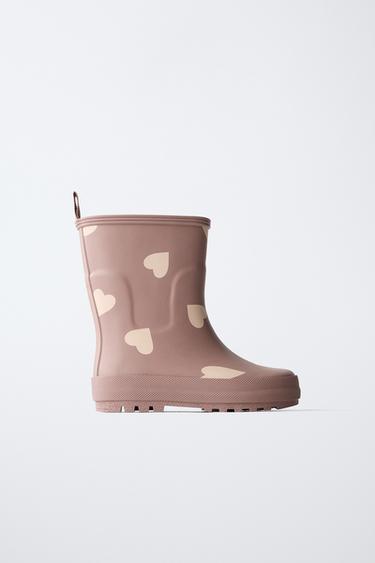 HEART WELLIES - Pink by Zara