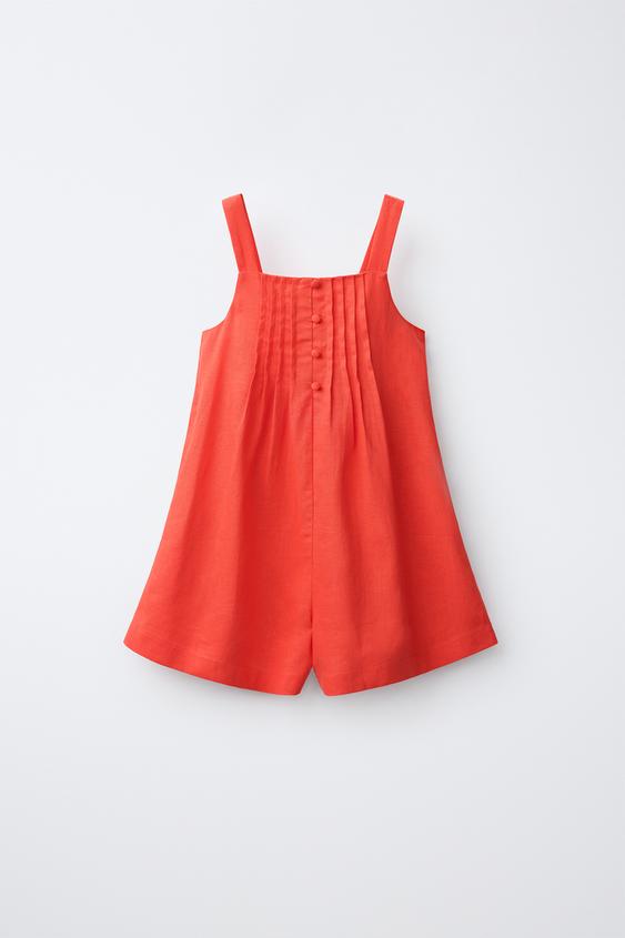 PINTUCK PLAYSUIT - Red by Zara - Image 0