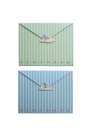 KIDS' DINOSAUR FOLDER (PACK OF 2) - Blue by Zara