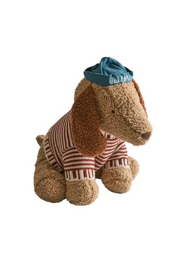 KIDS' SOFT TOY DOG - Brown by Zara