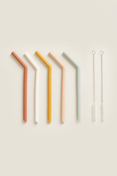 SILICONE STRAWS (PACK OF 5) - Multicoloured by Zara - Image 0