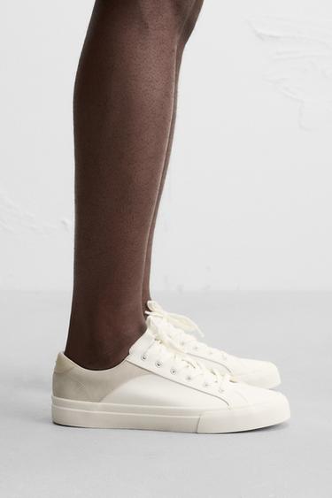 TRAINERS WITH HEEL DETAIL - White by Zara - Image 0